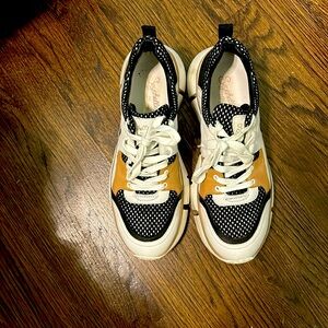 Black white and tan shoes size 7.5